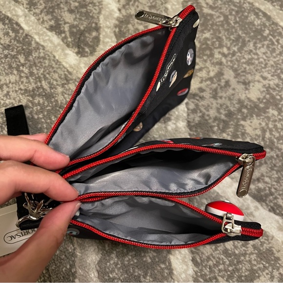 BNWT Japan LeSportsac x Pokémon Wristlet Zippered Pouch set of 3 - Picture 9 of 13